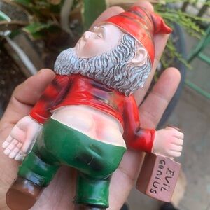 Garden Gnomes for a garden. Funny drunk and mischievous gnome.